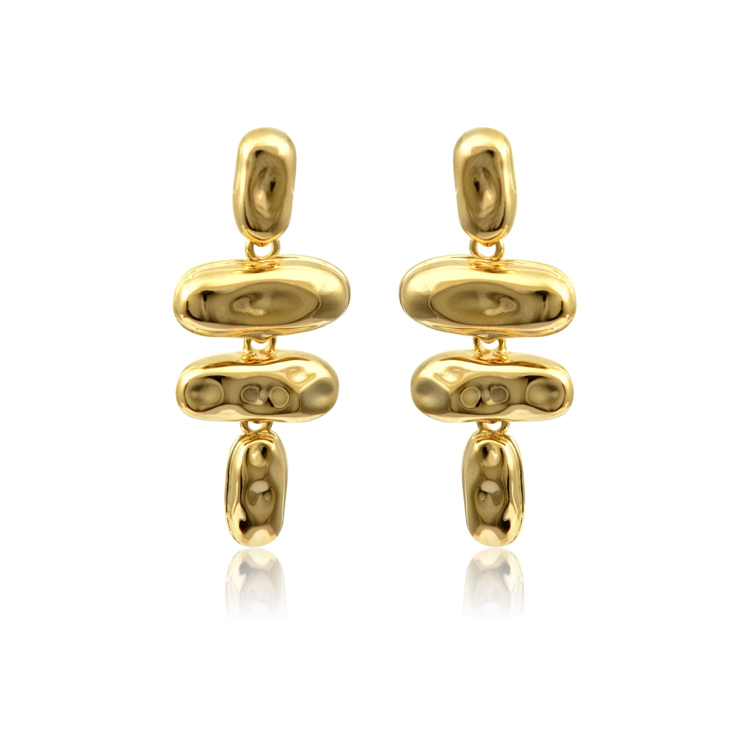 Σκουλαρίκια επιχρυσωμένα Neiko of Sikinos