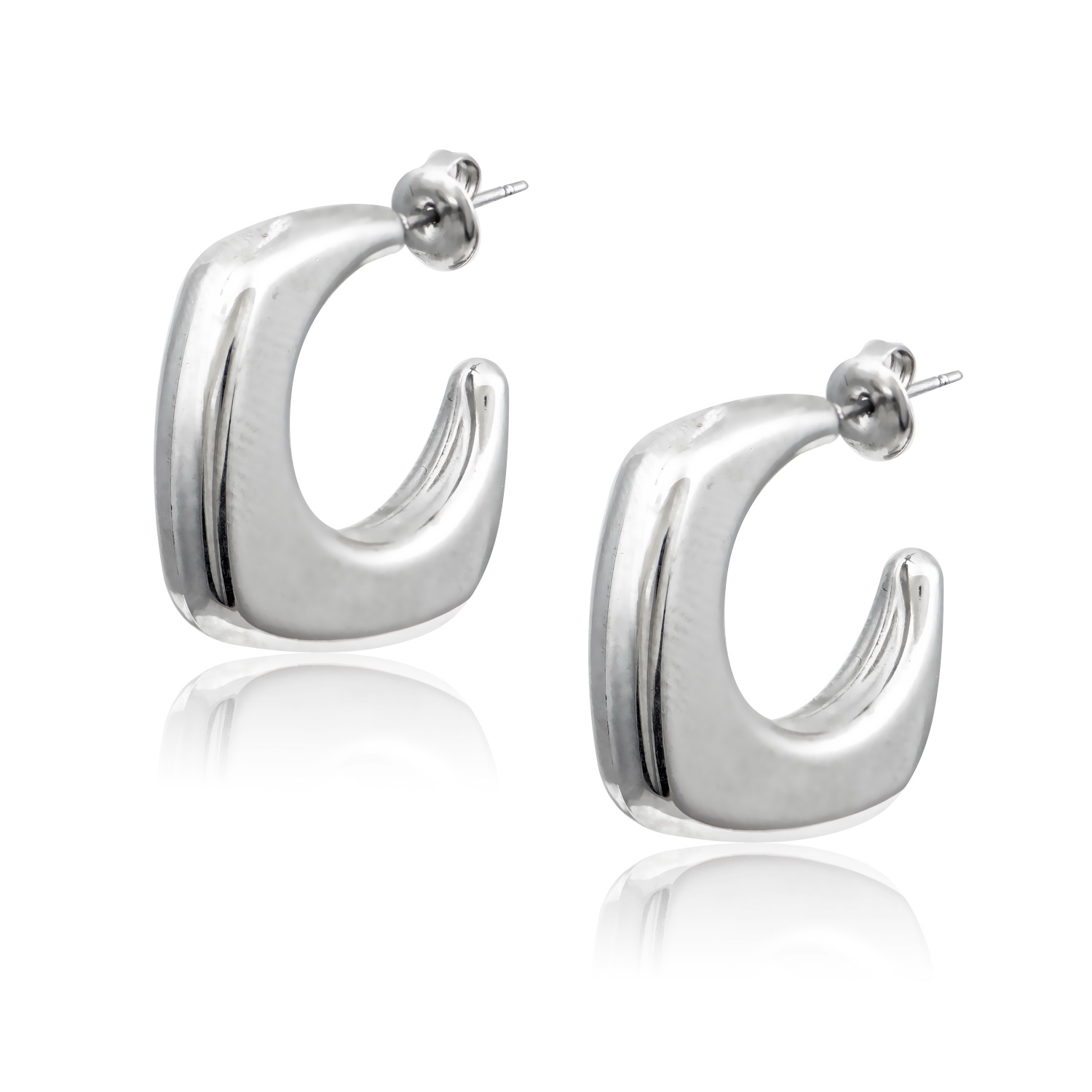 επιπλατινωμένα σκουλαρίκια κρίκοι