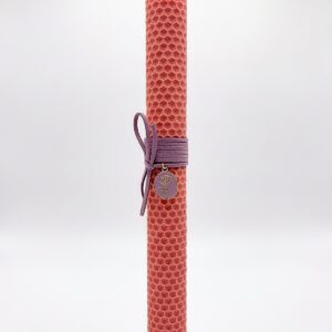 πασχαλινή χειροποίητη λαμπάδα με κηρήθρα MG JEWELS ΝΕΑ ΣΜΥΡΝΗ