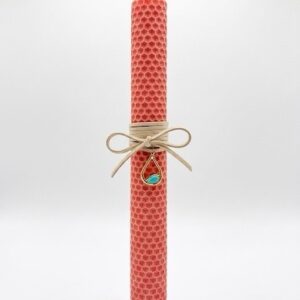 πασχαλινή χειροποίητη λαμπάδα με κηρήθρα MG JEWELS ΝΕΑ ΣΜΥΡΝΗ